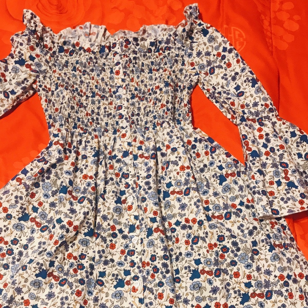 Mango Long shelves off shoulder dress - size 2